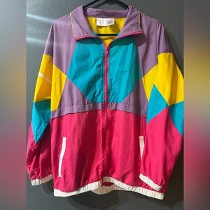 Funny guy creations neon retro windbreaker